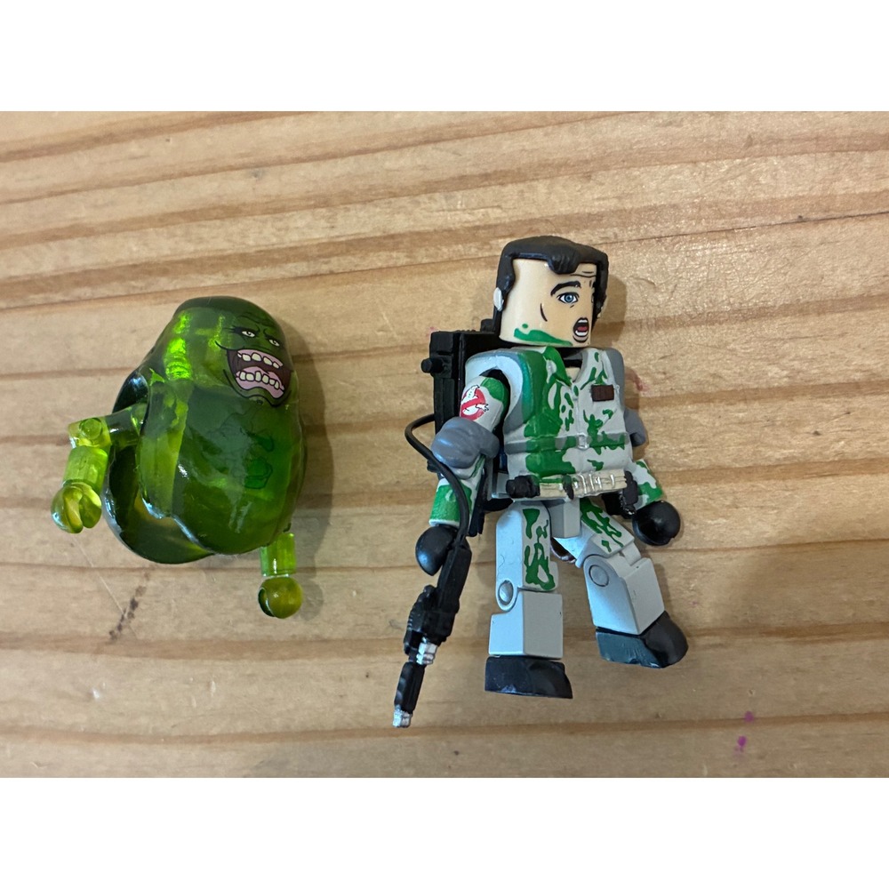Ghostbusters Minimates Peter Venkman Slimed and Slimer Figure Set DST Art Asylum